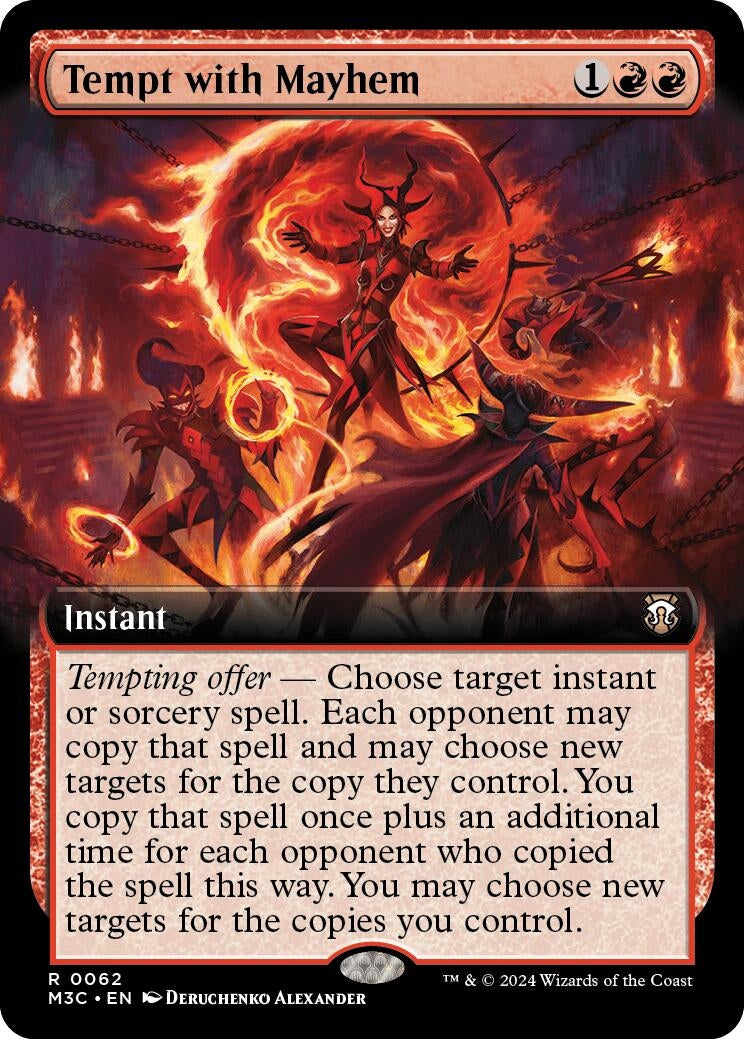 Tempt with Mayhem (Extended Art) (Ripple Foil) (62) [M3C] - MTG Single