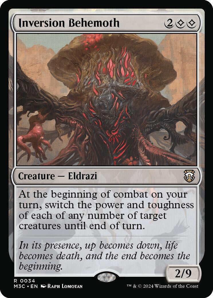 Inversion Behemoth (Ripple Foil) (34) [M3C] - MTG Single