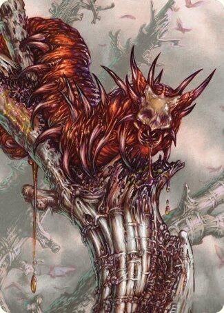 Grist Voracious Larva Art Card (53) [ASMH3] - MTG Single