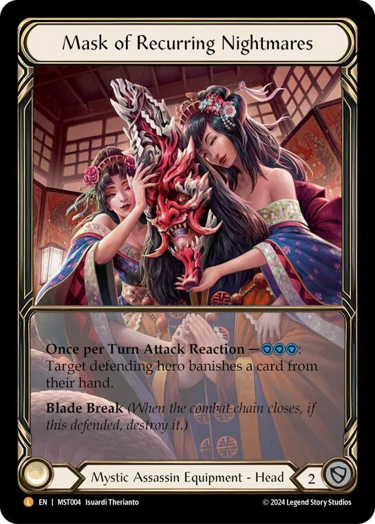 Mask of Recurring Nightmares (Extended Art) (4) [MST] - Flesh and Blood TCG Single
