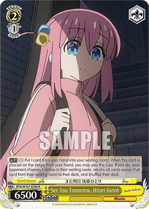 See You Tomorrow Hitori Gotoh (107008) [BTR] - Weiss Schwarz Single