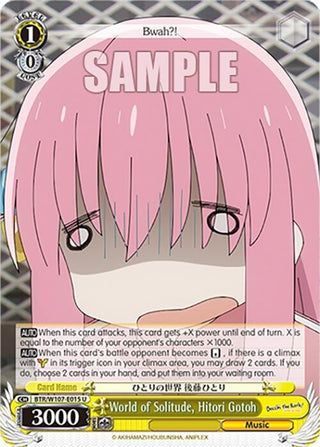 World of Solitude Hitori Gotoh (107015) [BTR] - Weiss Schwarz Single