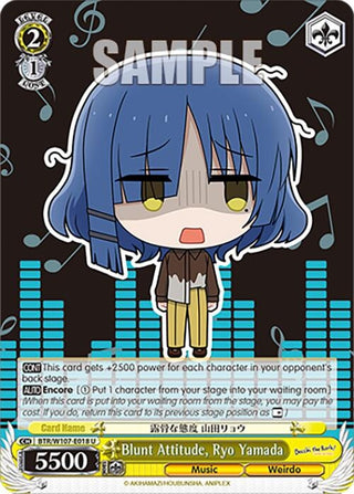 Blunt Attitude Ryo Yamada (107018) [BTR] - Weiss Schwarz Single