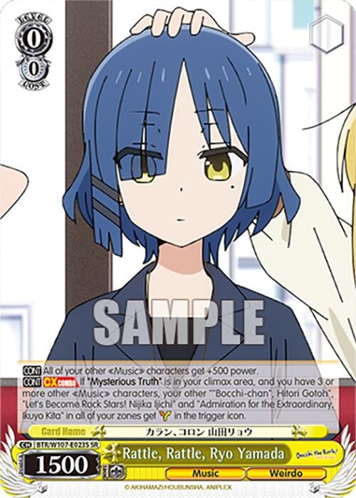 Rattle Rattle Ryo Yamada (SR) (107023) [BTR] - Weiss Schwarz Single