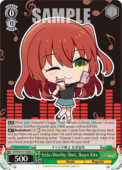 Issta-Worthy Shot Ikuyo Kita (107046) [BTR] - Weiss Schwarz Single