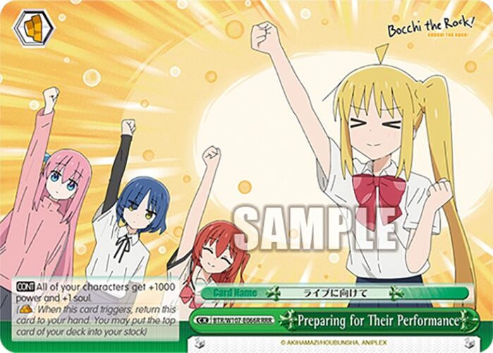 Preparing for Their Performance (RRR) (107066) [BTR] - Weiss Schwarz Single