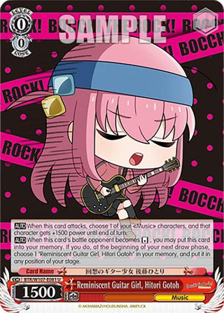 Reminiscent Guitar Girl Hitori Gotoh (107081) [BTR] - Weiss Schwarz Single