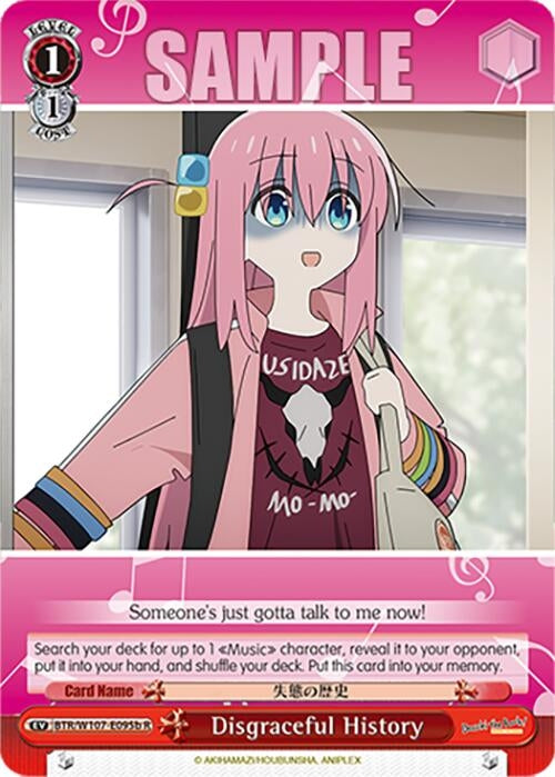 Disgraceful History (95b) (107095) [BTR] - Weiss Schwarz Single