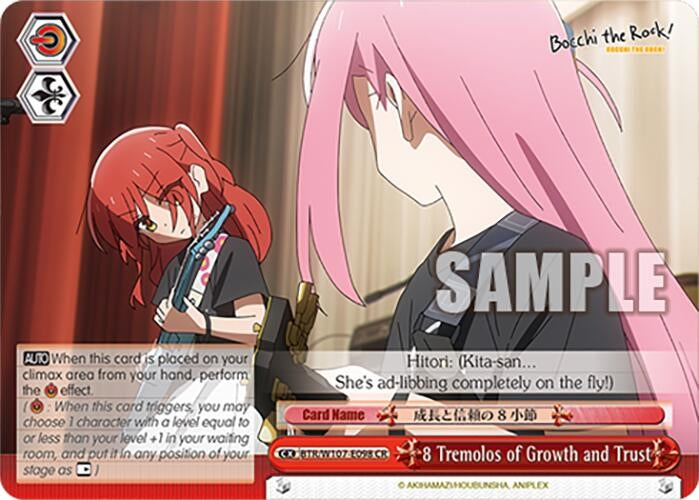 8 Tremolos of Growth and Trust (107098) [BTR] - Weiss Schwarz Single
