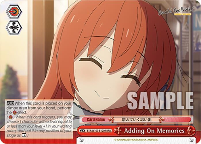 Adding On Memories (RRR) (107100) [BTR] - Weiss Schwarz Single