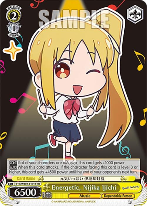 Energetic Nijika Ijichi (Foil) (107101) [BTR] - Weiss Schwarz Single
