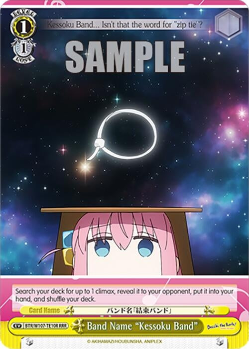Band Name ’Kessoku Band’ (RRR) (10710) [BTR] - Weiss Schwarz Single