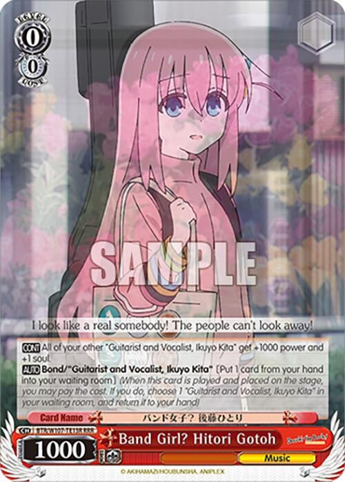 Band Girl? Hitori Gotoh (RRR) (10713) [BTR] - Weiss Schwarz Single