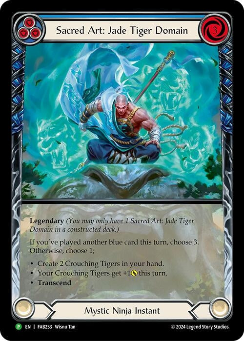 Sacred Art: Jade Tiger Domain - FAB233 (233) [PR] - Flesh and Blood TCG Single