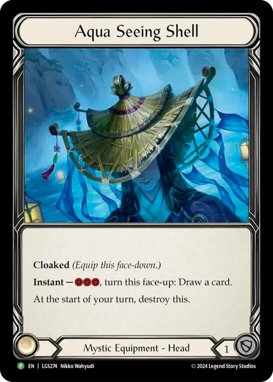 Aqua Seeing Shell - LGS274 (273) [PR] - Flesh and Blood TCG Single