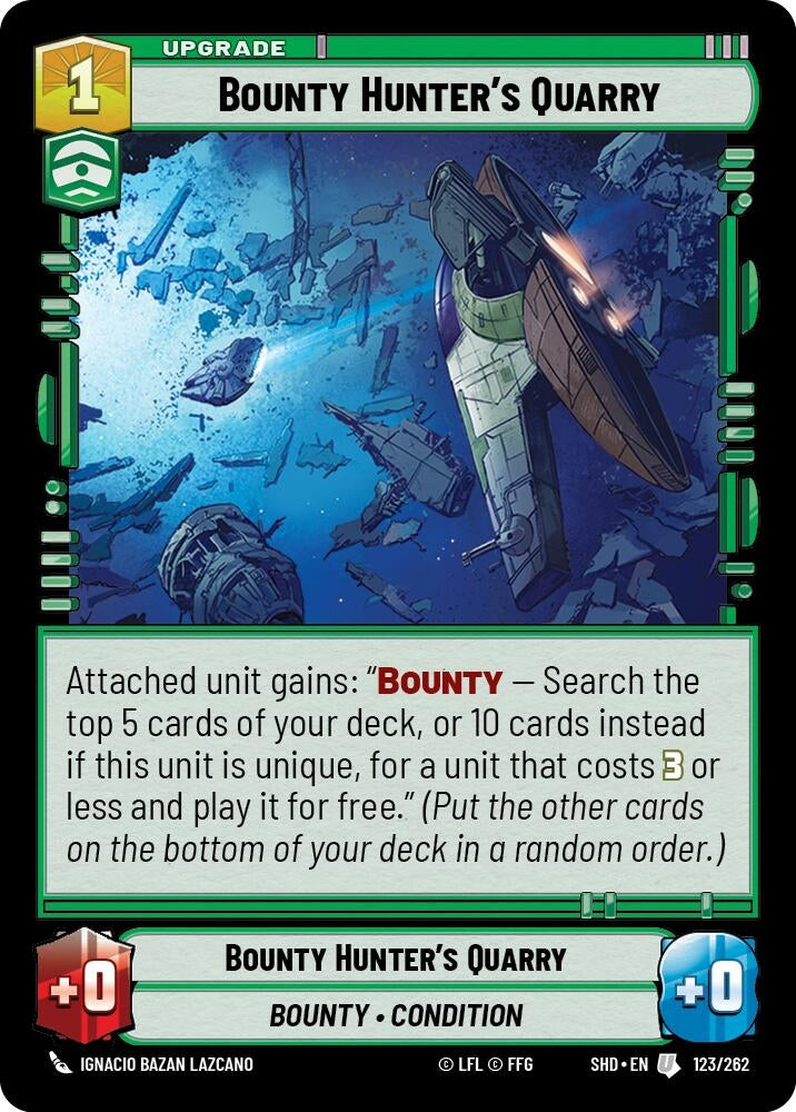 Bounty Hunter’s Quarry (123) (SHD) - Star Wars: Unlimited Single