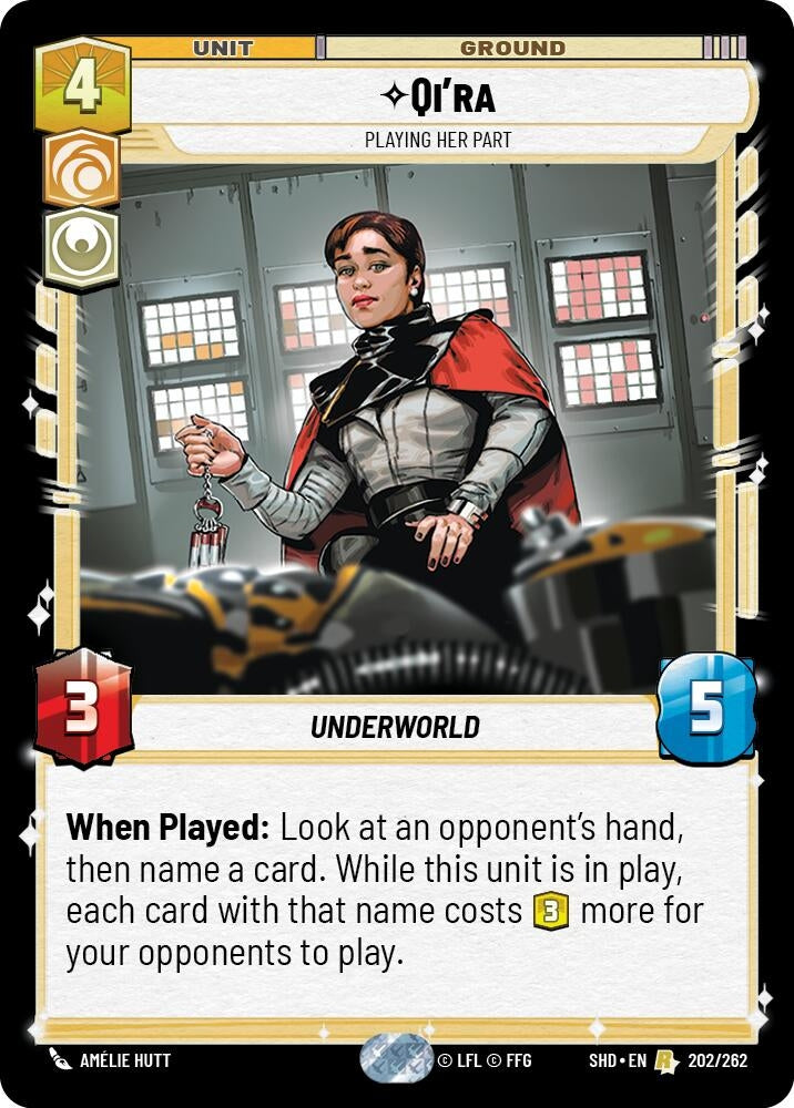 Qi’ra - Playing Her Part (202) (SHD) - Star Wars: Unlimited Single