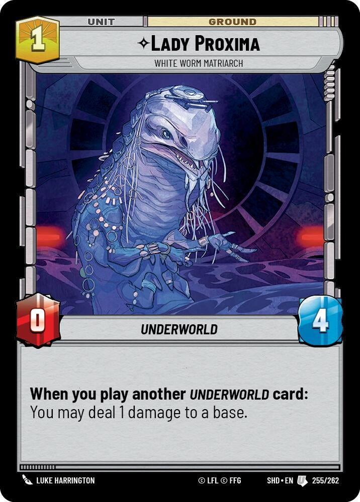 Lady Proxima - White Worm Matriarch (255) (SHD) - Star Wars: Unlimited Single