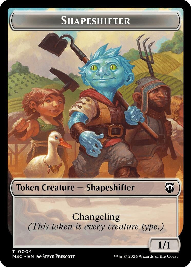 Shapeshifter (0004) // Copy Double-Sided Token (0) [M3C] - MTG Single