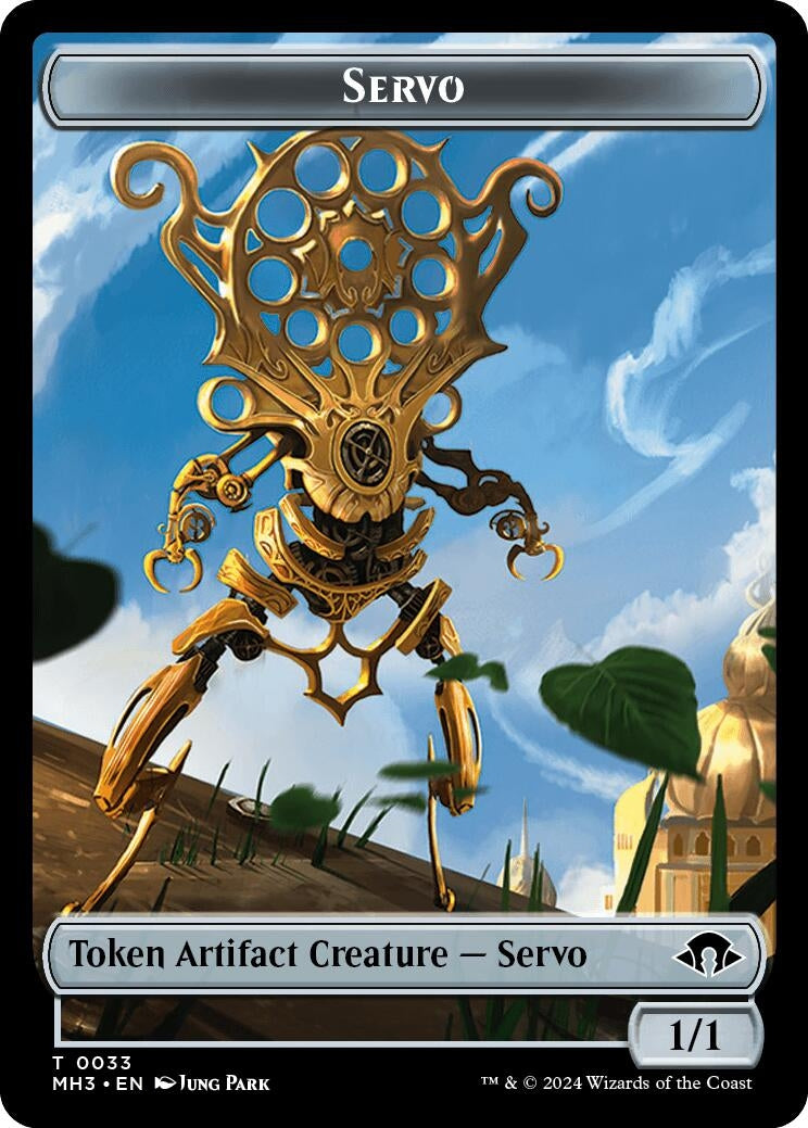 Servo // Spirit (0008) Double-Sided Token (0) [MH3] - MTG Single