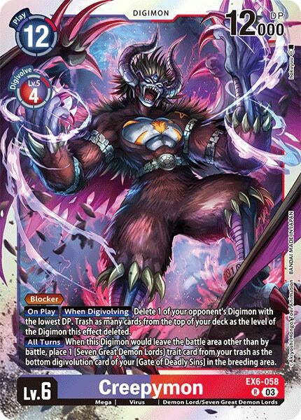 Creepymon (6058) [EX06] - Digimon Card Game Single