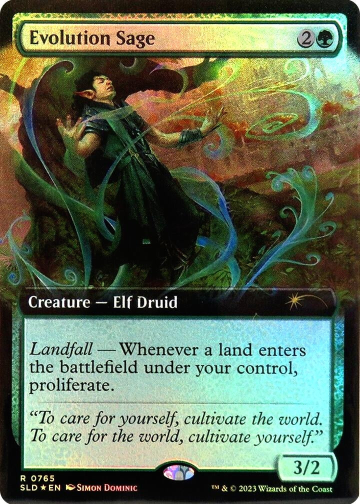 Evolution Sage (Extended Art) (765) [SLD] - MTG Single