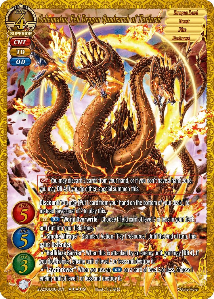 Gehennatus Fell Dragon Quadrarch of Tartarus (2023) - Gate Ruler Single