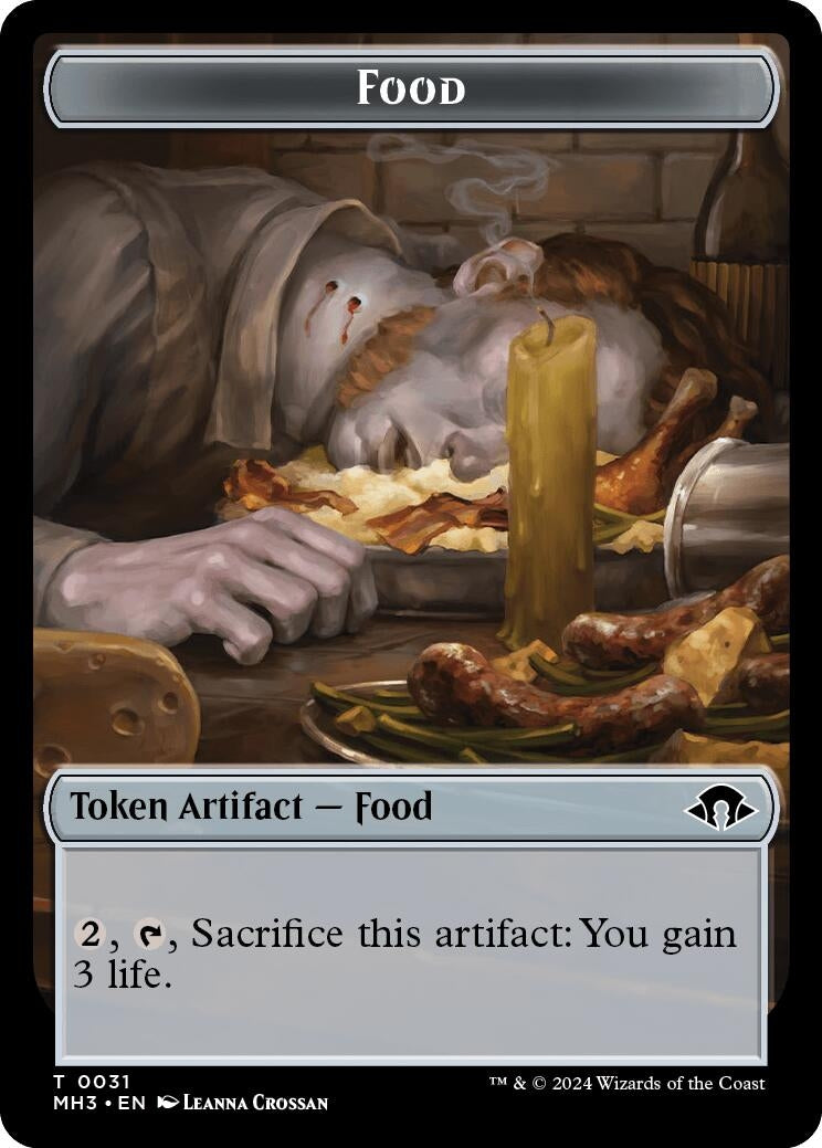 Food // Energy Reserve Double-Sided Token (0) [MH3] - MTG Single