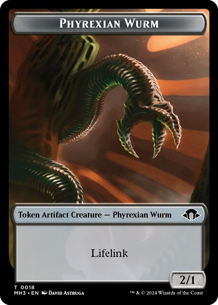 Phyrexian Wurm Token (0018) (0) [MH3] - MTG Single