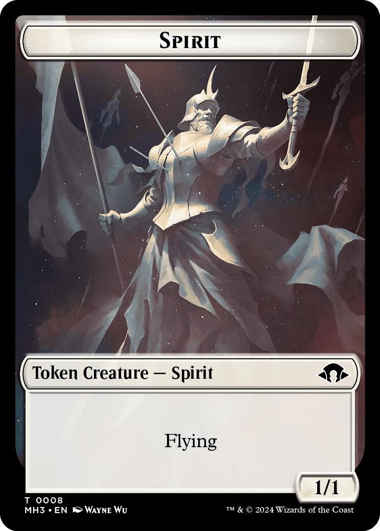 Spirit Token (0008) (0) [MH3] - MTG Single