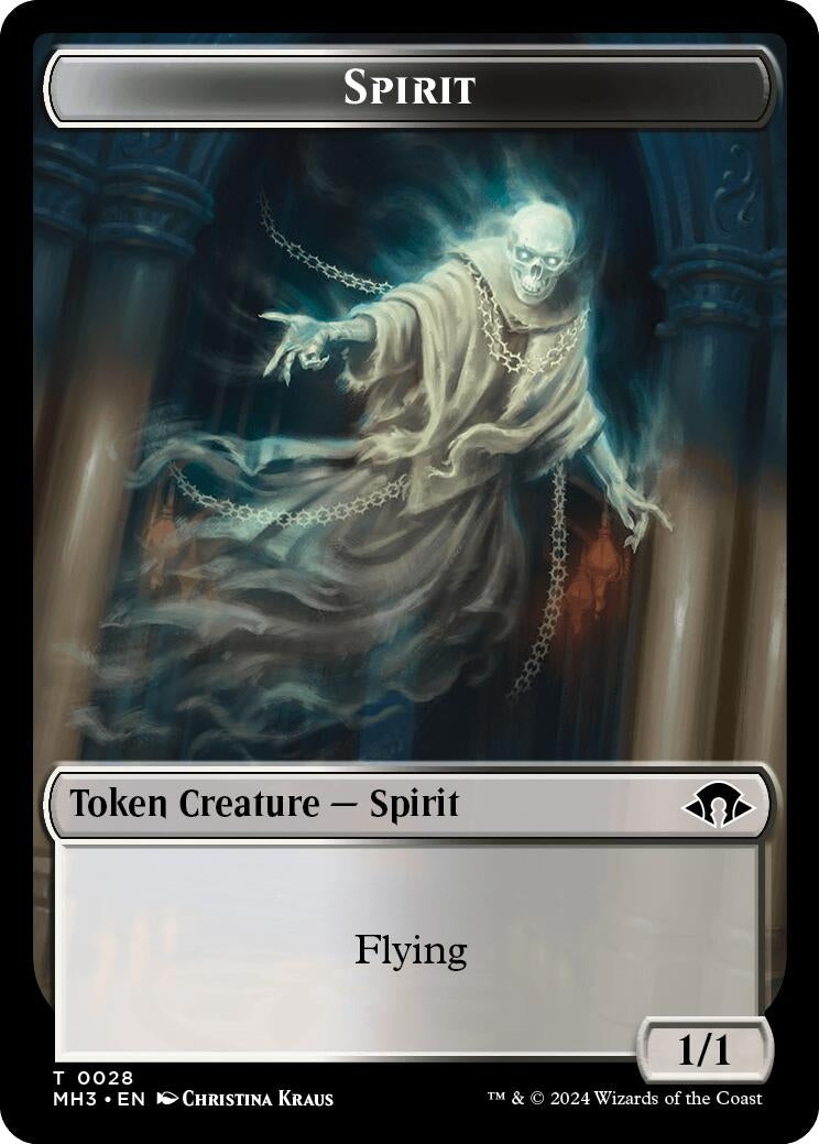 Spirit Token (0028) (0) [MH3] - MTG Single