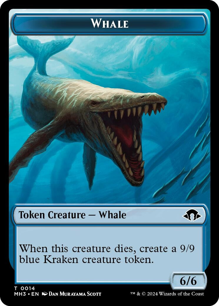 Whale // Energy Reserve Double-Sided Token (0) [MH3] - MTG Single