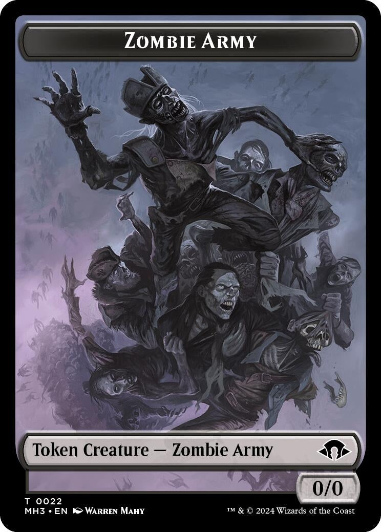 Zombie Army Token (0) [MH3] - MTG Single
