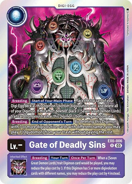 Gate of Deadly Sins (6006) [EX06] - Digimon Card Game Single