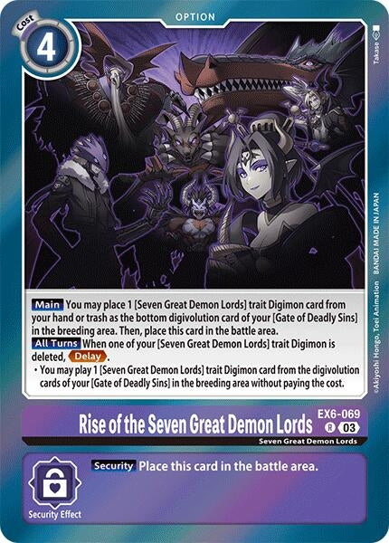 Rise of the Seven Great Demon Lords (6069) [EX06] - Digimon Card Game Single