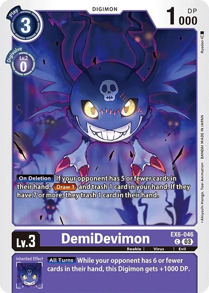 DemiDevimon (6046) [EX06] - Digimon Card Game Single
