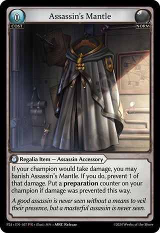 Image for Assassin's Mantle (057) (Promotional Cards) - Grand Archive TCG