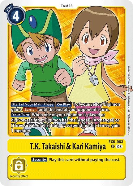 T.K. Takaishi & Kari Kamiya (6063) [EX06] - Digimon Card Game Single
