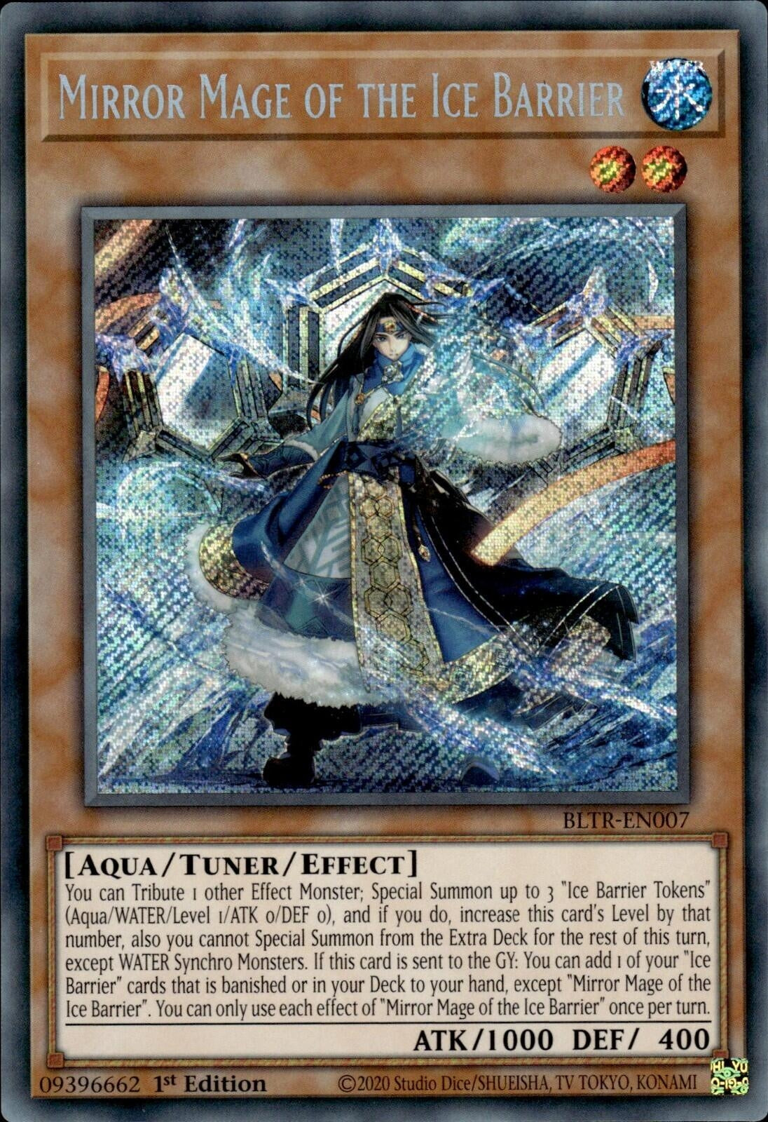 Mirror Mage of the Ice Barrier (7) (BLTR) - YuGiOh Single