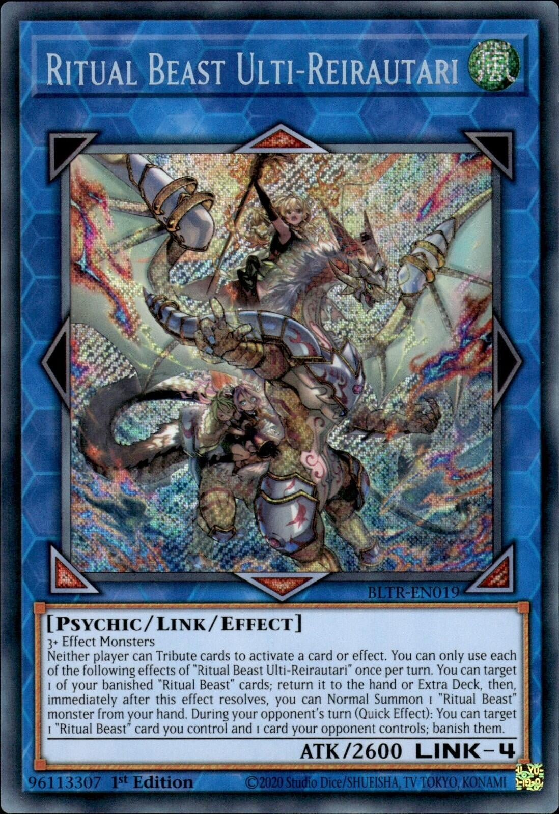 Ritual Beast Ulti-Reirautari (19) (BLTR) - YuGiOh Single