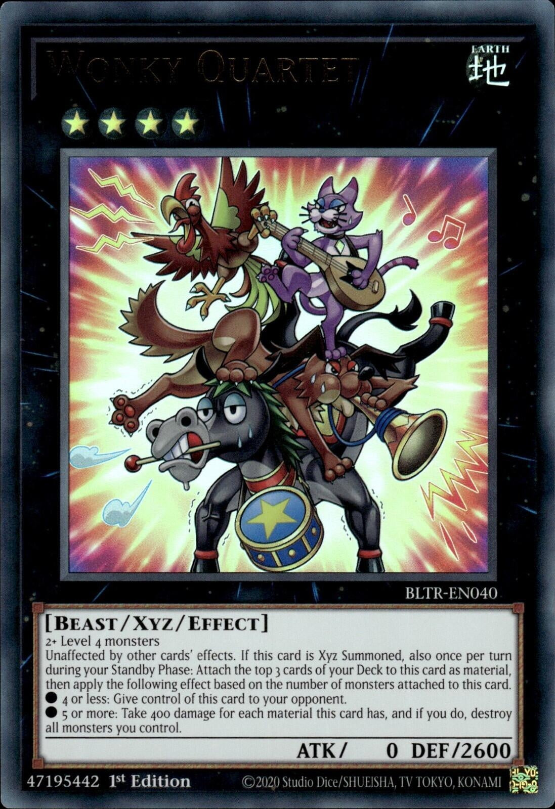 Wonky Quartet (40) (BLTR) - YuGiOh Single