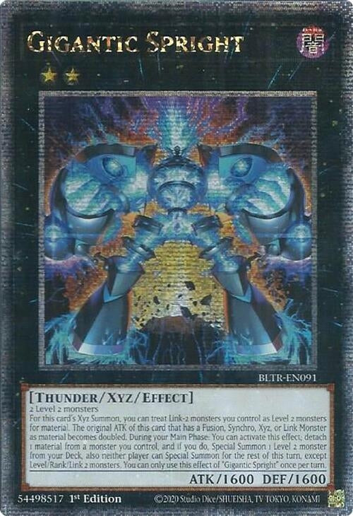Gigantic Spright (Quarter Century Secret Rare) (91) (BLTR) - YuGiOh Single