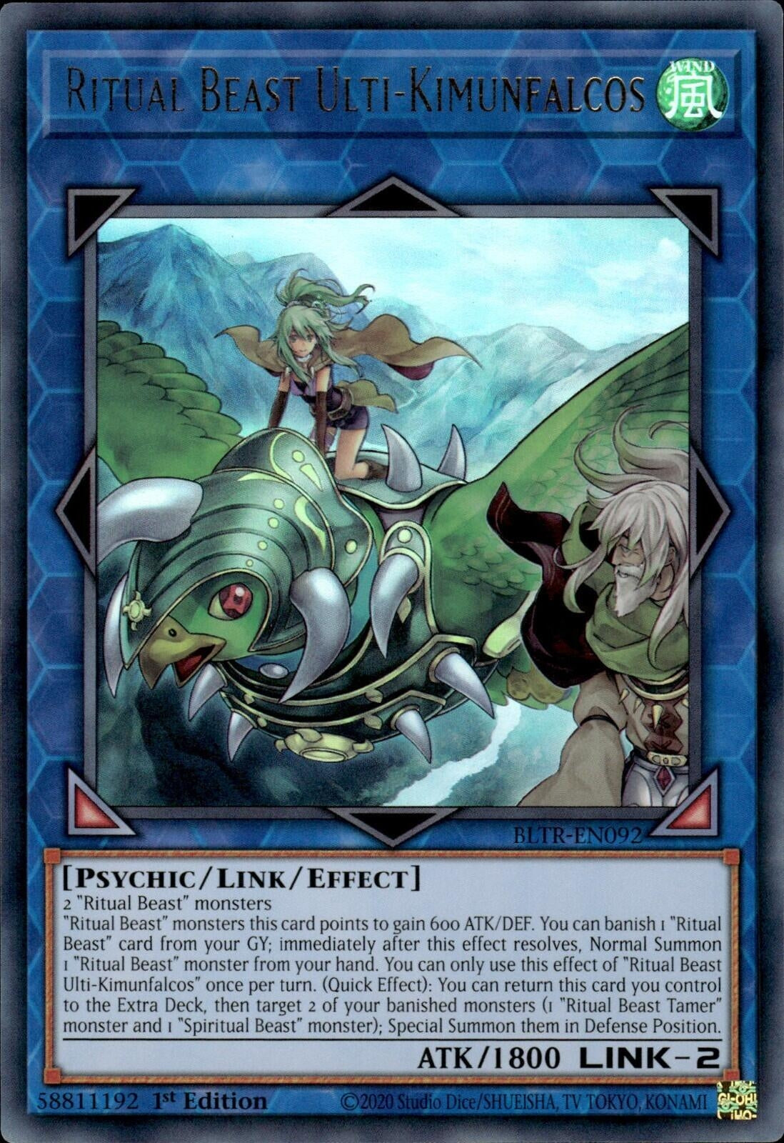 Ritual Beast Ulti-Kimunfalcos (92) (BLTR) - YuGiOh Single