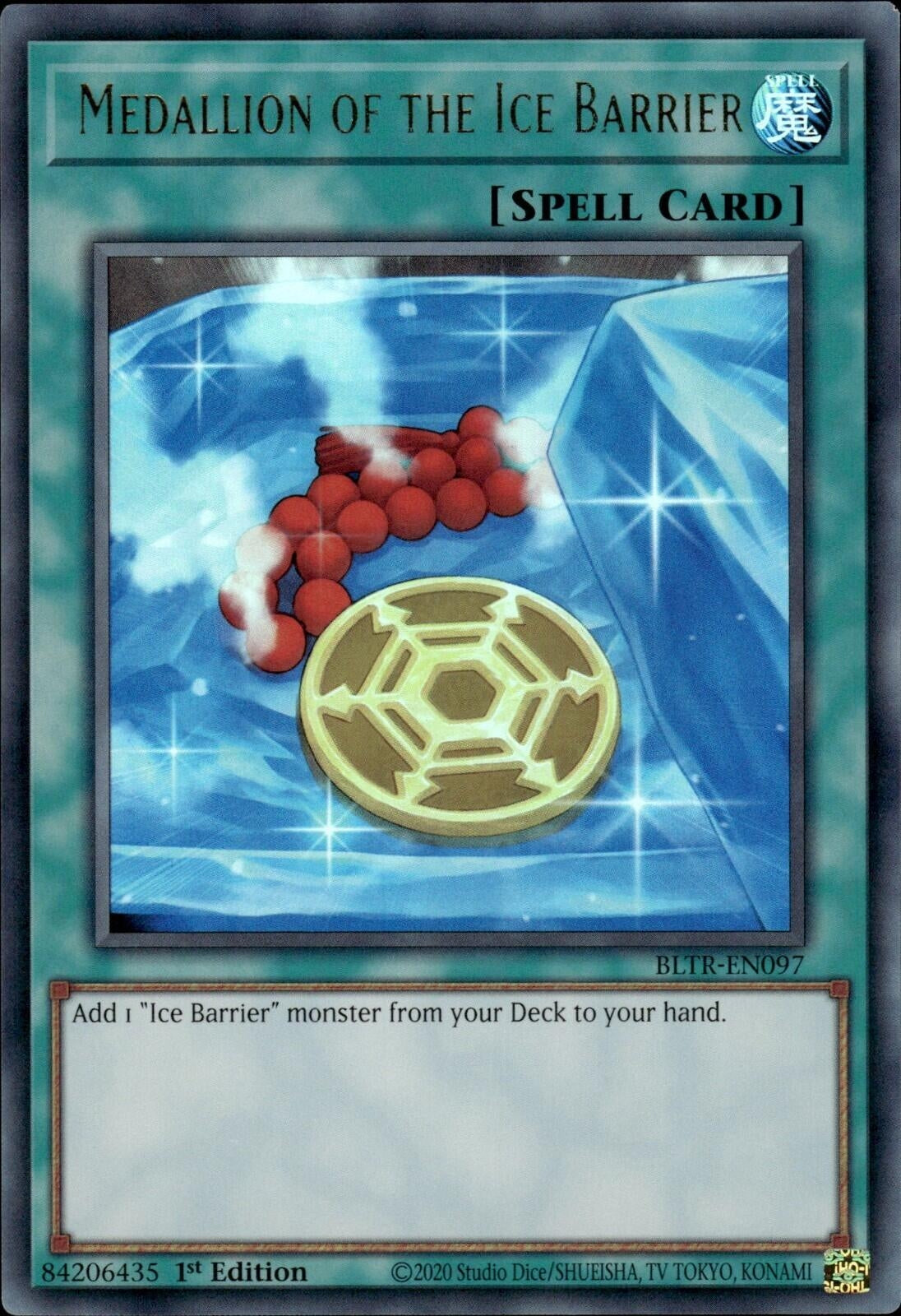 Medallion of the Ice Barrier (97) (BLTR) - YuGiOh Single