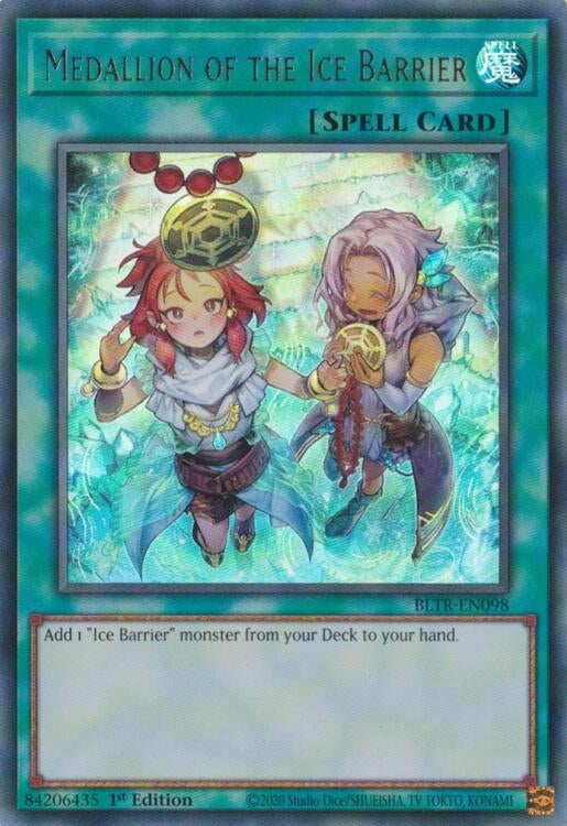 Medallion of the Ice Barrier (Alternate Art) (98) (BLTR) - YuGiOh Single
