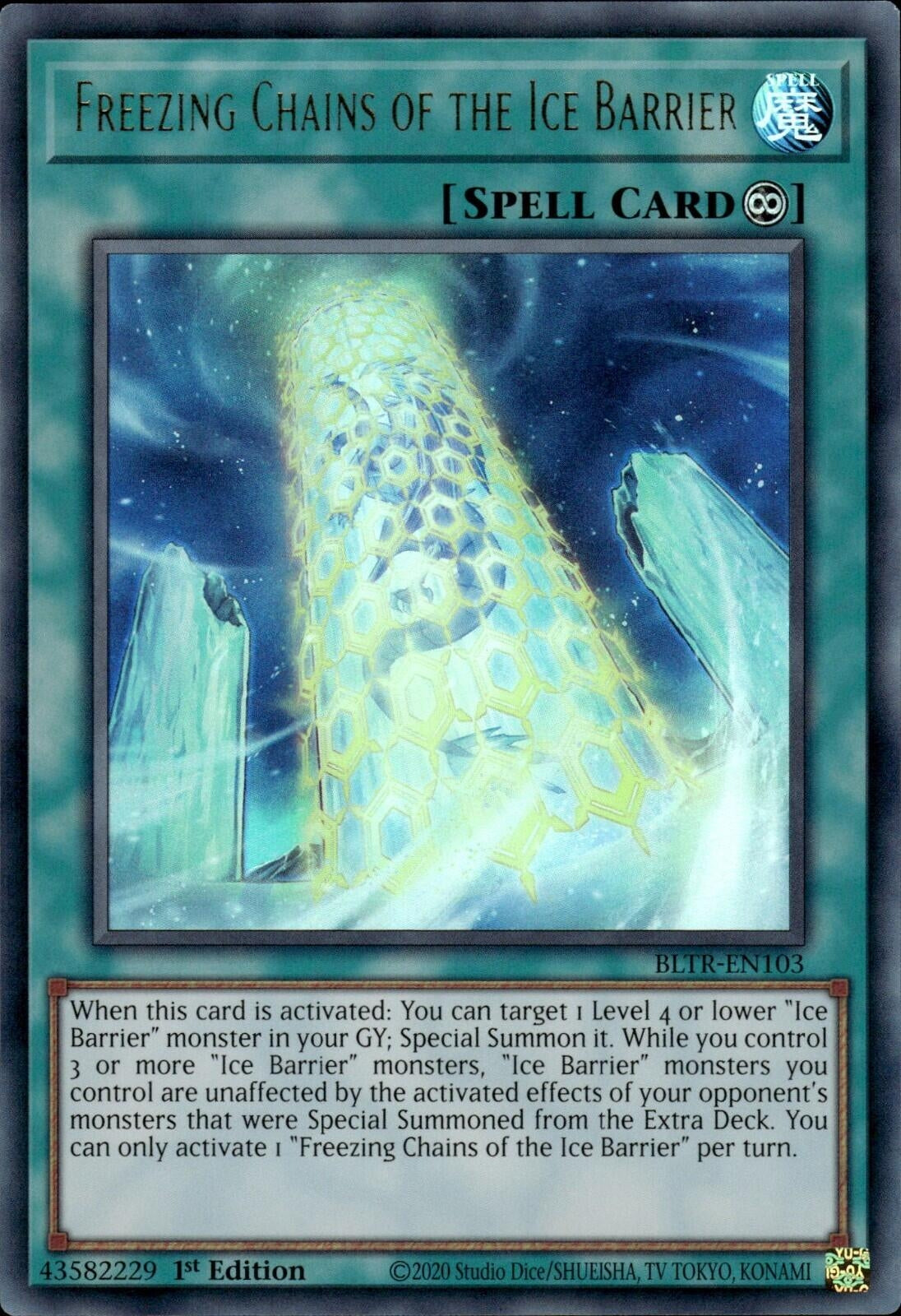 Freezing Chains of the Ice Barrier (103) (BLTR) - YuGiOh Single