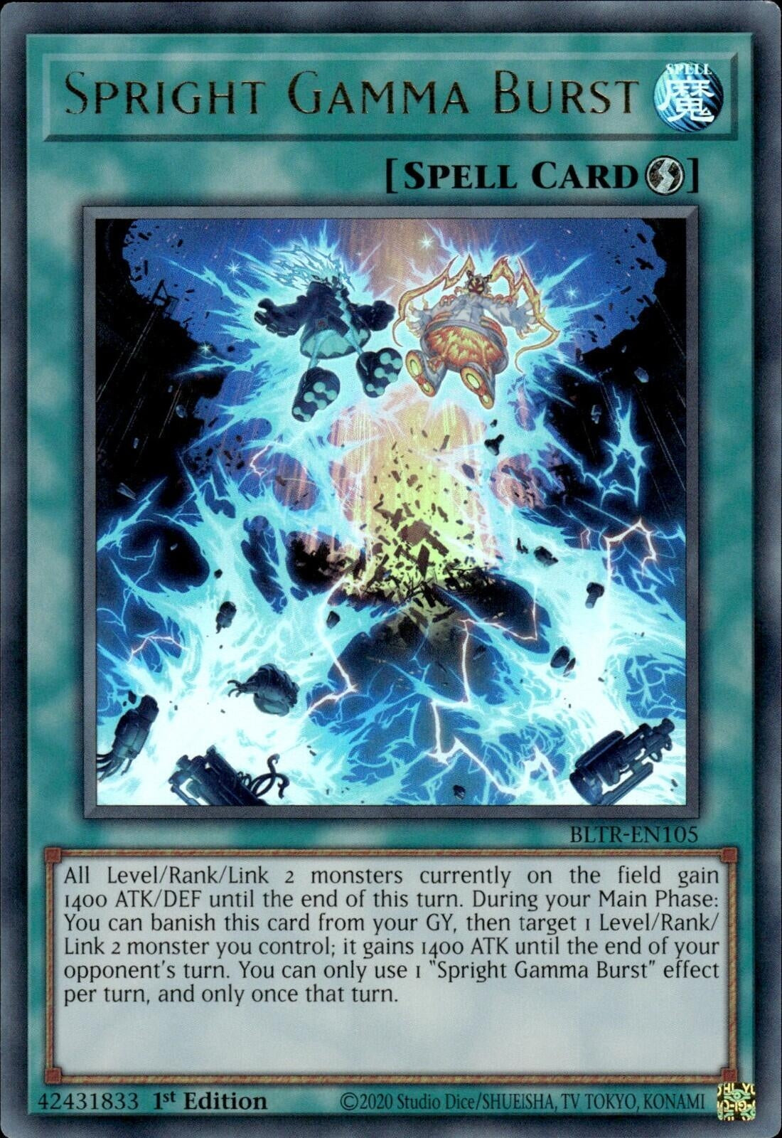 Spright Gamma Burst (105) (BLTR) - YuGiOh Single