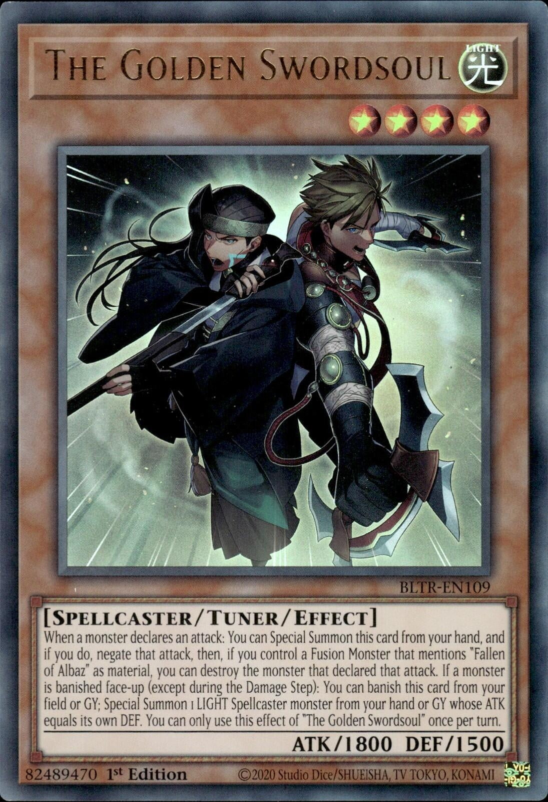 The Golden Swordsoul (109) (BLTR) - YuGiOh Single