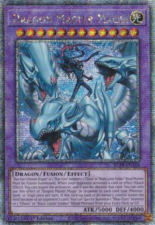 Dragon Master Magia (Quarter Century Secret Rare) (118) (BLTR) - YuGiOh Single