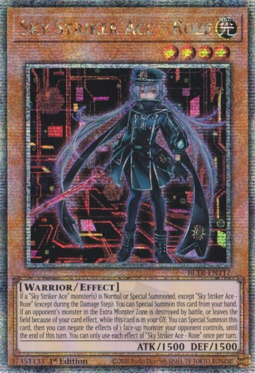 Sky Striker Ace - Roze (Alternate Art) (Quarter Century Secret Rare) (117) (BLTR) - YuGiOh Single